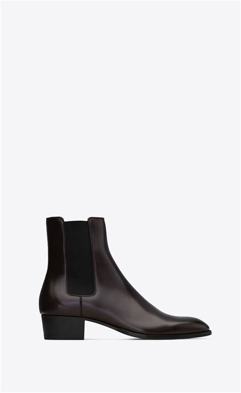 ysl wyatt cuban|wyatt chelsea boots in smooth leather .